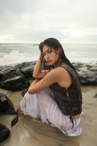 MYA LACE UP VEST