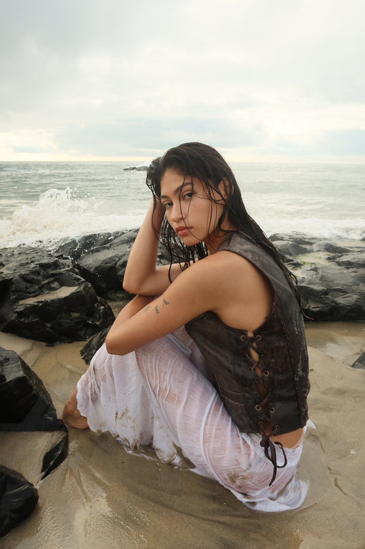 MYA LACE UP VEST